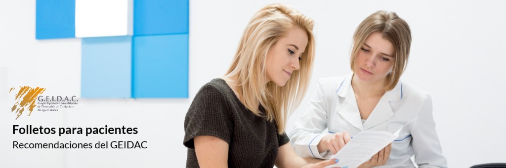 Folletos para pacientes | Recomendaciones del GEIDAC