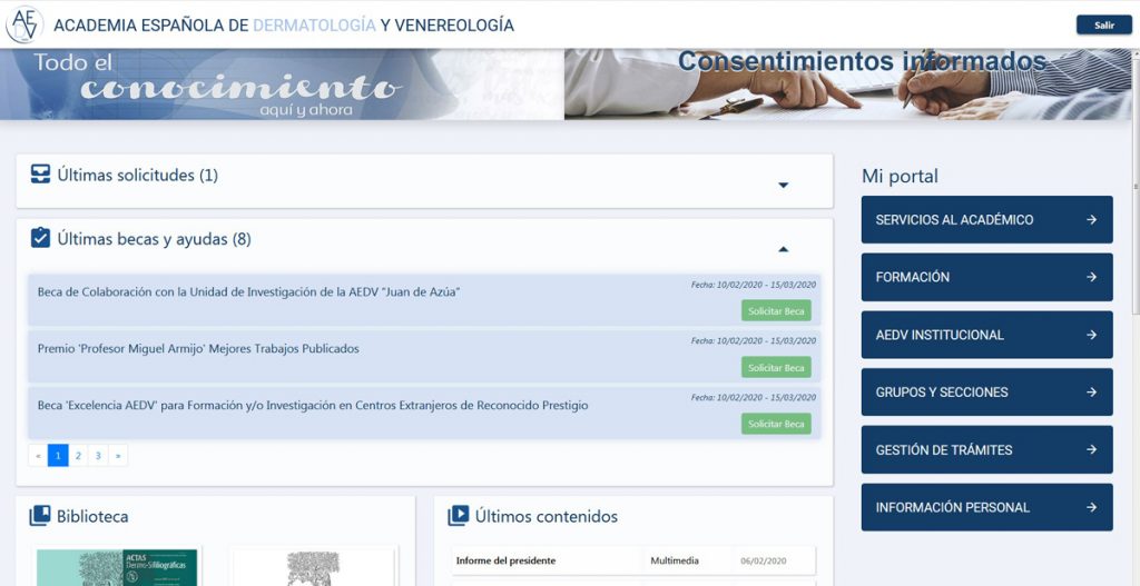 Aspecto de la nueva zona privada para el dermatólogo. 